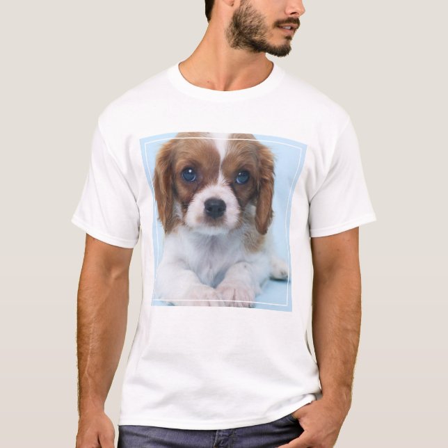 T-shirt Chiot cavalier d'épagneul du Roi Charles (Devant)