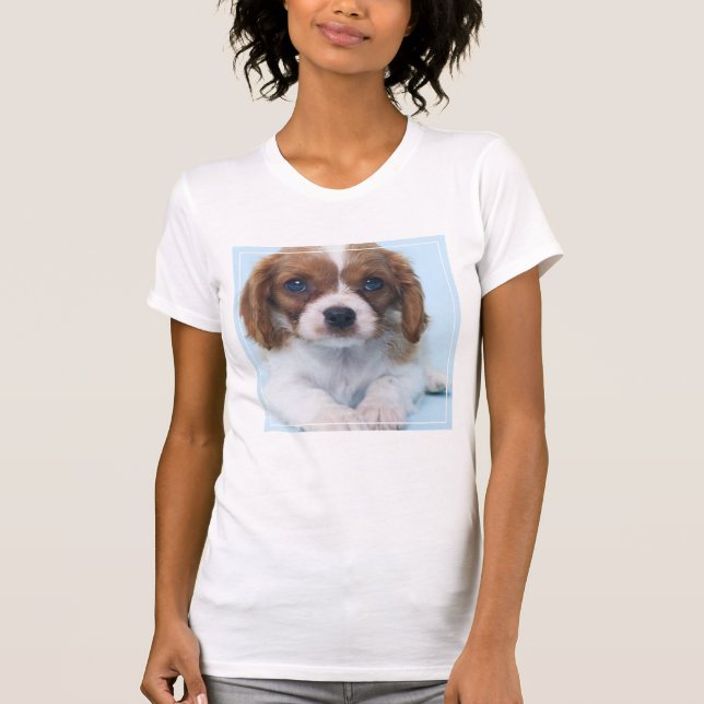 T-shirt Chiot cavalier d'épagneul du Roi Charles (Devant)