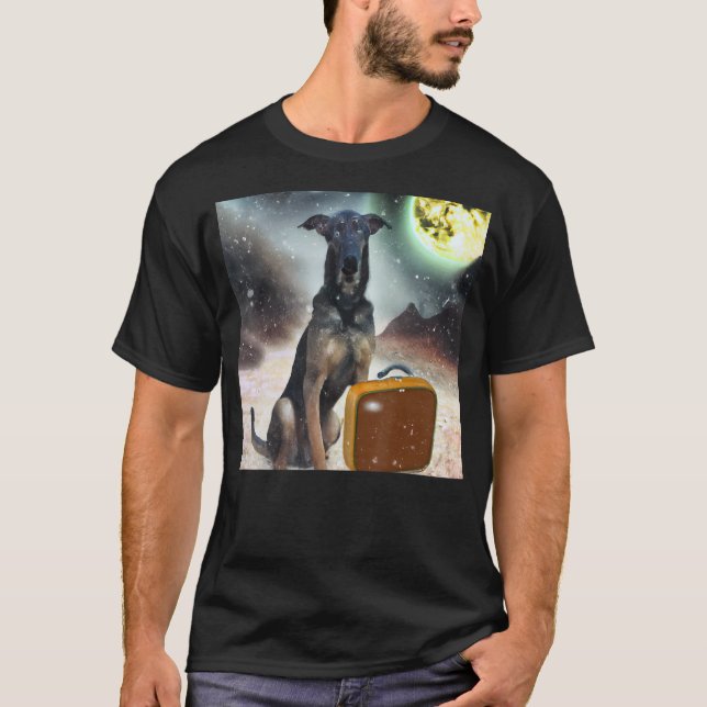 T-shirt Chiot dans l'artisanat de l'espace Grand chien Dan (Devant)