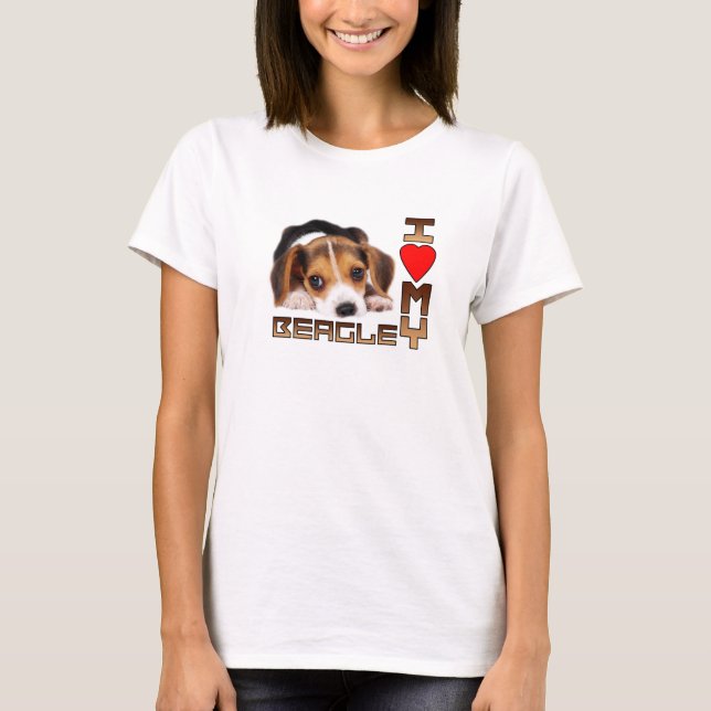 T-shirt Chiot de beagle (Devant)