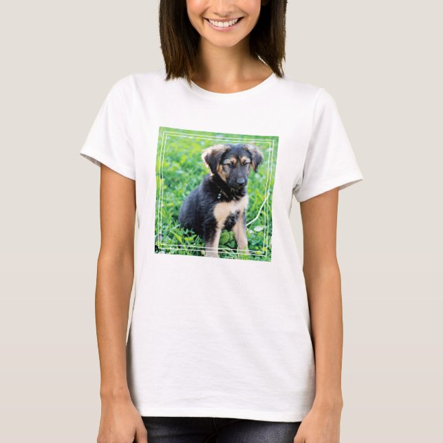 T-shirt Chiot de berger allemand (Devant)