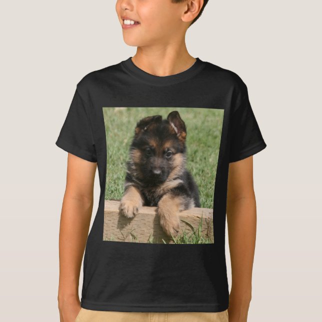 T-shirt Chiot de berger allemand (Devant)