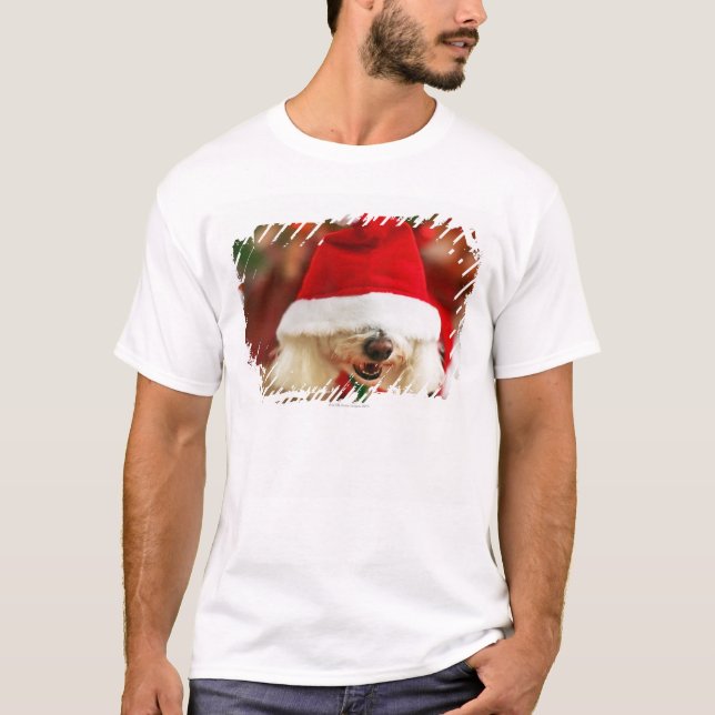 T-shirt Chiot de Bichon Frise utilisant le costume de Père (Devant)