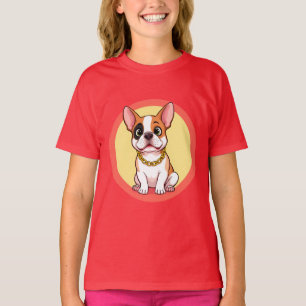 T-shirt Chiot de dessin animé adorable
