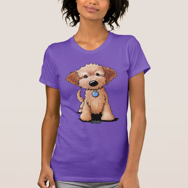 T-shirt Chiot de KiniArt Goldendoodle (Devant)