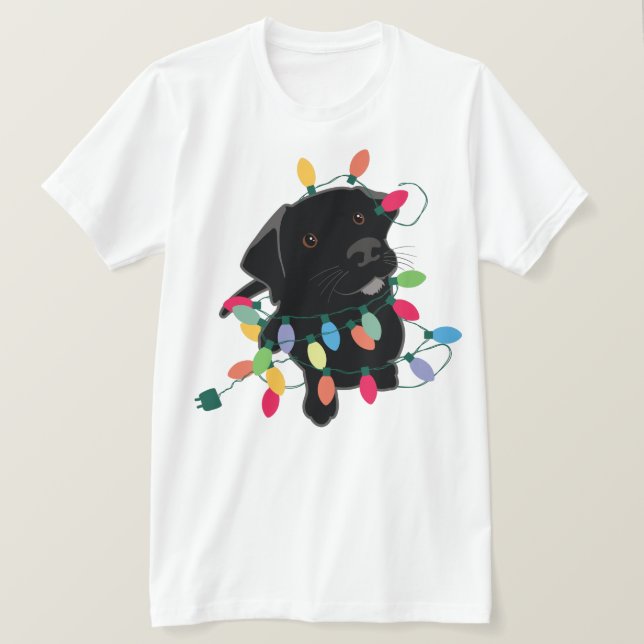 T-shirt Chiot de Noël (Design devant)
