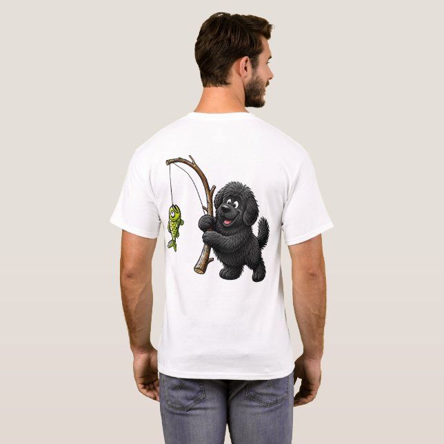 T-shirt Chiot de pêche  (Dos entier)