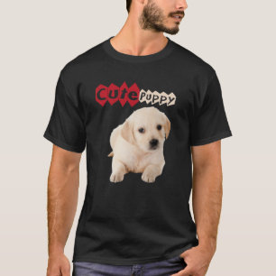 T-shirt Chiot de récupération Golden Cute Labrador