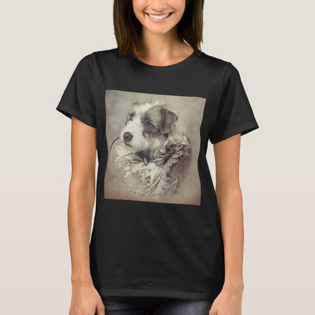 T-shirt Chiot de Terrier (Devant)