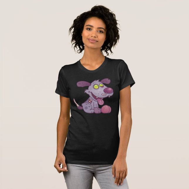 T-shirt Chiot de Zombie (Devant entier)