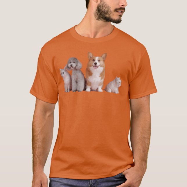 T-shirt Chiot drôle d'amour (Devant)