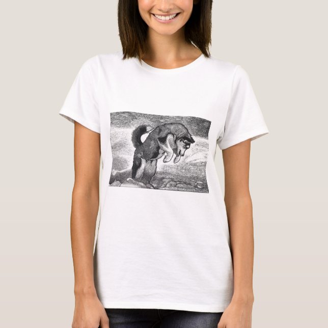 T-shirt Chiot enroué (Devant)