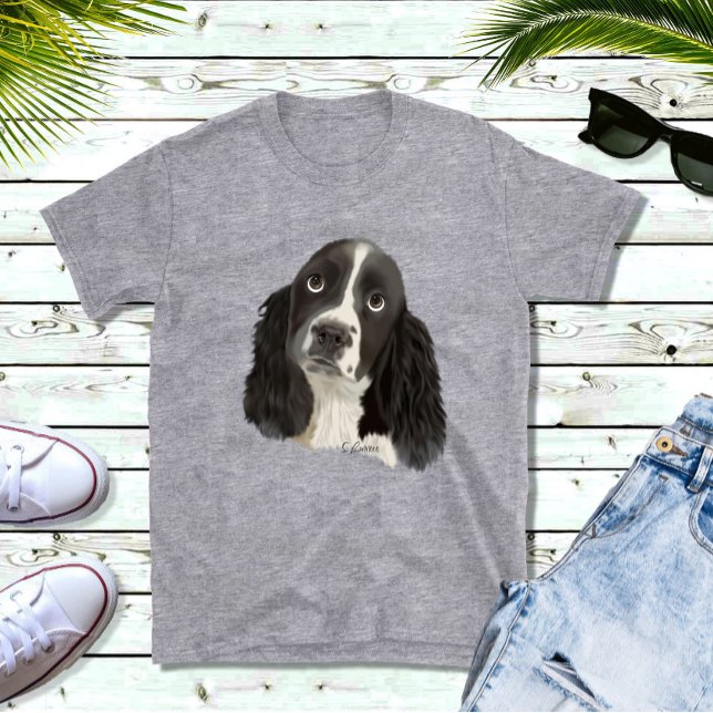 T-shirt Chiot espagnol Springer anglais (Créateur téléchargé)