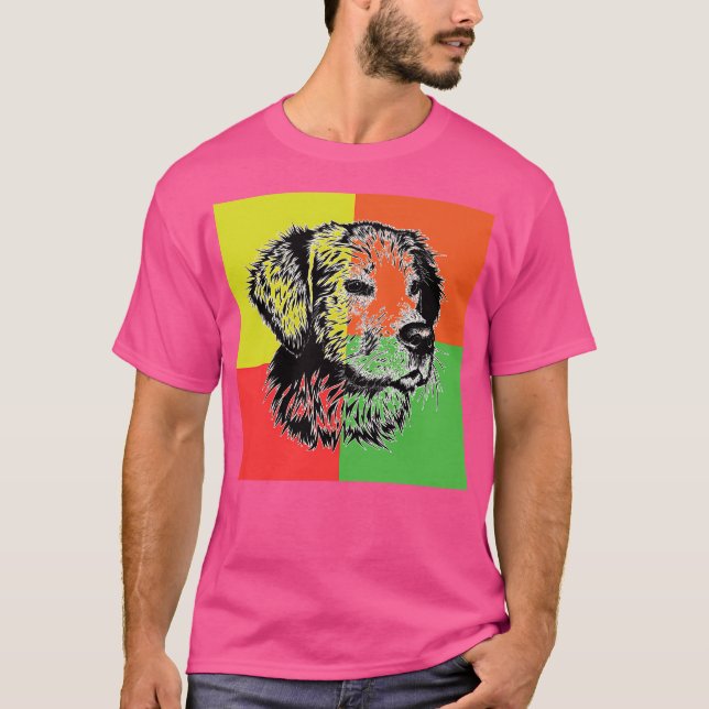 T-shirt Chiot Golden Retriever (Devant)
