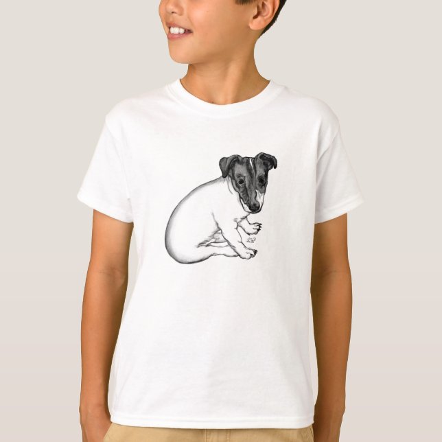 T-shirt Chiot Jack Russell 10 semaines (Devant)
