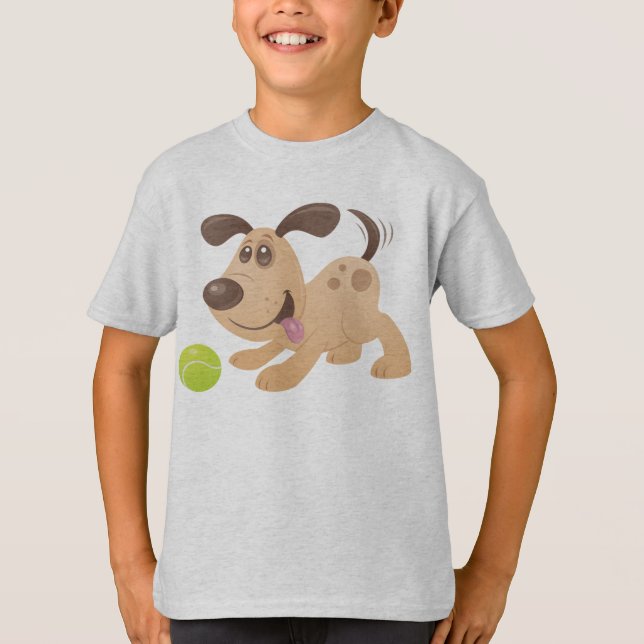 T-shirt Chiot joueur (Devant)