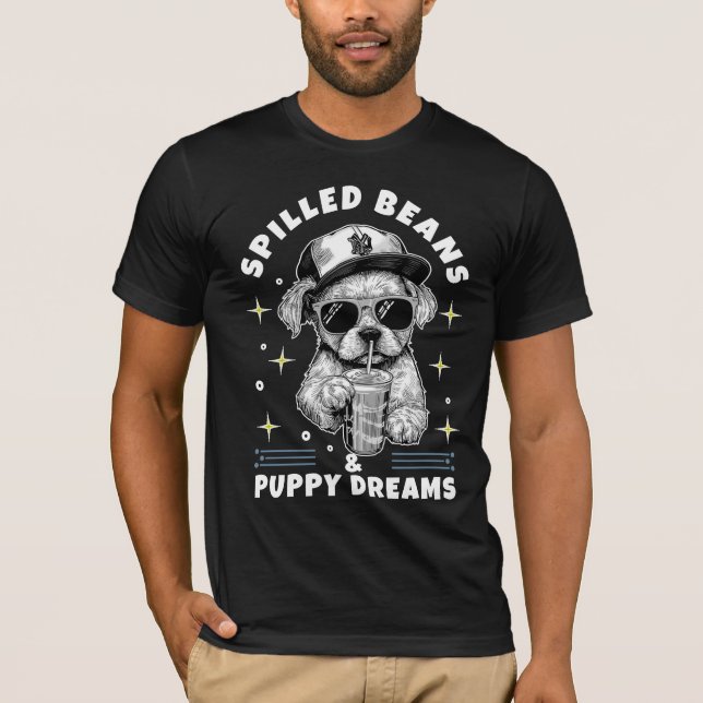 T-shirt chiot mignon (Devant)