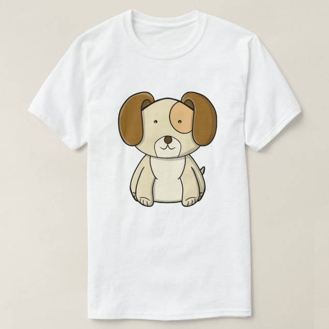 T-shirt Chiot mignon (Design devant)