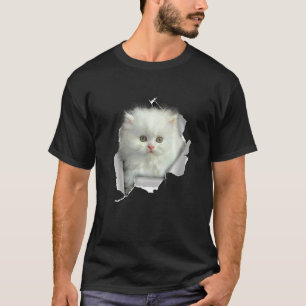T-shirt Chiot Mignon Chat Persan Visage Chat Persan