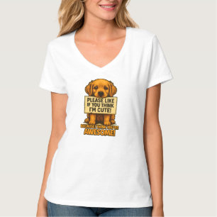 T-shirt Chiot Mignon, Citation Amusante d'Amateur de Chien