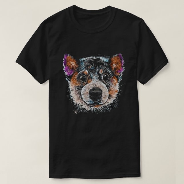T-shirt Chiot Peint (Design devant)
