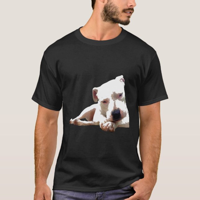 T-shirt Chiot Pitbull Terrier Mignon (Devant)