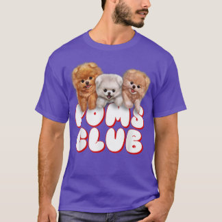 T-shirt Chiot Poméranien mignon, Club de pots, Chien bébé