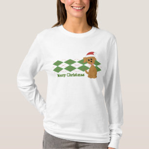 T-shirt Chiot Preppy de Noël