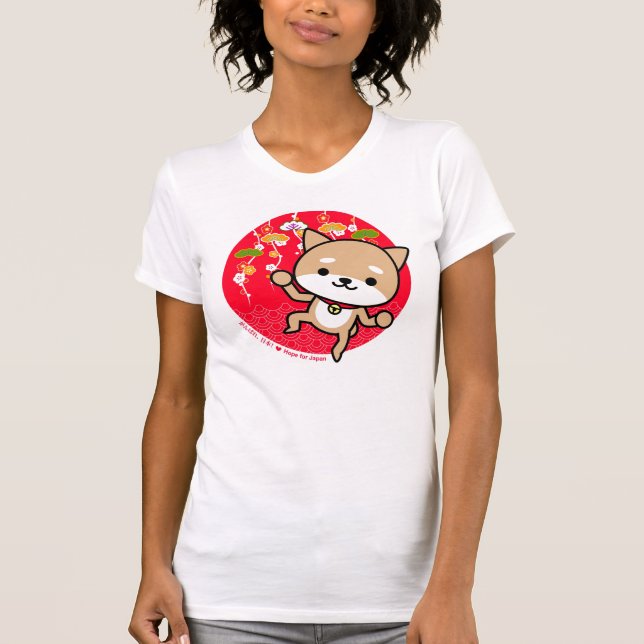 T-shirt - chiot - rouge japonais (Devant)