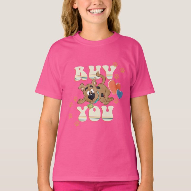 T-shirt Chiot Scooby-Doo "Ruv You" (Devant)
