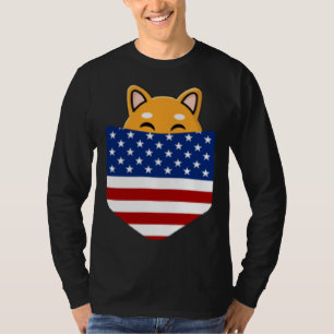 T-shirt Chiot Shiba Inu Mignon Chien Akita De Poche