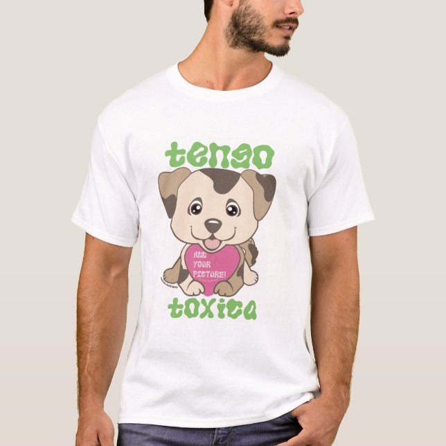 T-shirt Chiot Tengica Toxica Green Dingus (Devant)