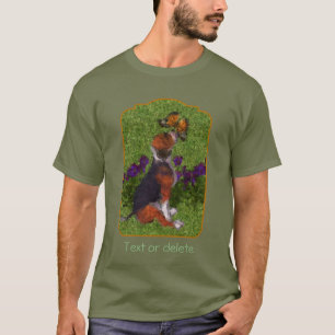 T-shirt Chiots Beagle Papillons Art Canin Personnalisé