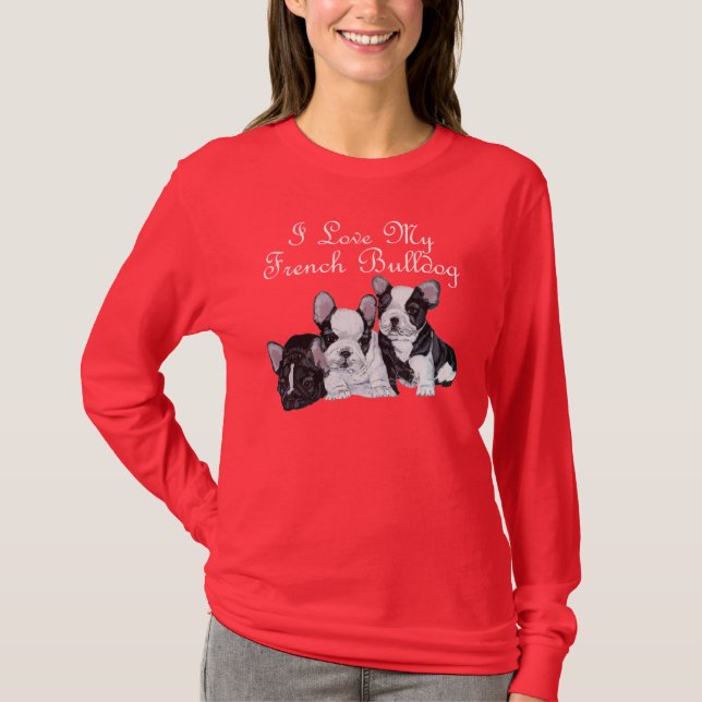 T-shirt Chiots Bouledogue Français (Devant)