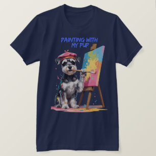 T-shirt Chiots Créatifs – Le Schnauzer Miniature Artistiqu