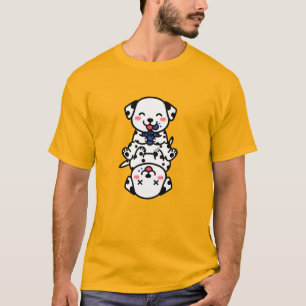 T-shirt Chiots Dalmatiens Adorables Amusement Myrtille