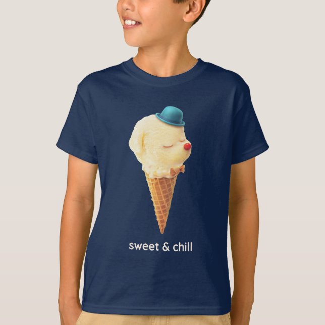 T-shirt Chiots de glace – Doux & Calme (Devant)