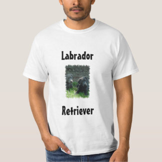 T-shirt Chiots de labrador retriever d'argent et de