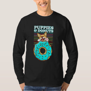 T-shirt Chiots Donuts mignons Corgi gallois Vêtements pour