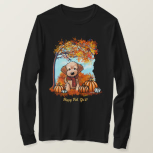 T-shirt Chiots Goldendoodle Automne
