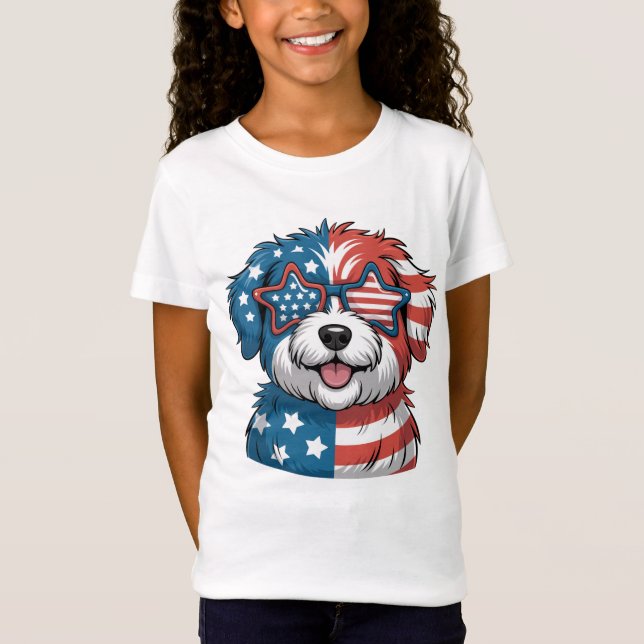 T-Shirt Chiots Patriotiques (Devant)