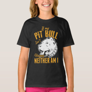 T-shirt Chiots Pit Bull - Maman Papa Pitbull Drôle Mignon