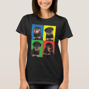 T-shirt Chiots Rottweiler Colorés  Éleveur de chiens Ani