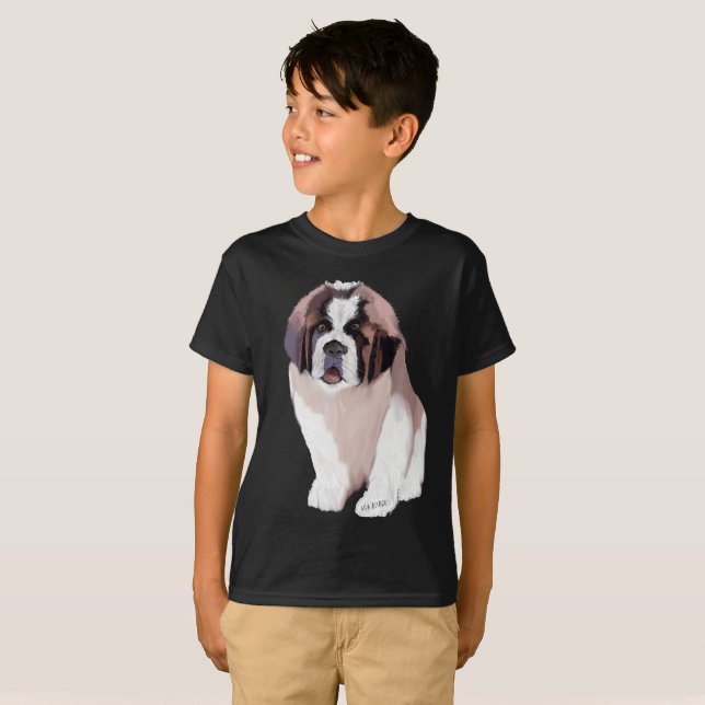 T-shirt Chiots St. Bernard (Devant entier)