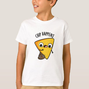 T-shirt Chip Arrive Funny Poop Pun