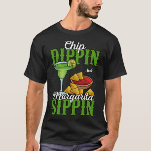 T-shirt Chip Dippin Et Margarita Sippin