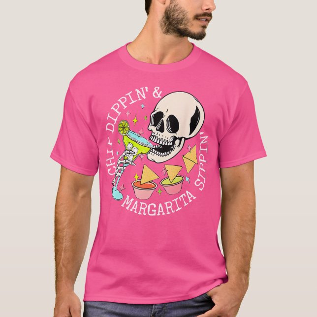 T-shirt Chip Dippin Et Margarita Sippin (Devant)