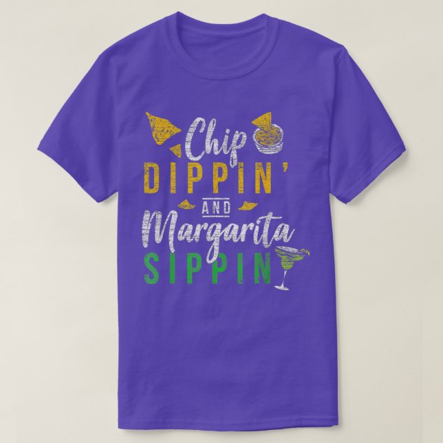 T-shirt Chip Dippin Et Margarita Sippin Cinco De Mayo (Design devant)