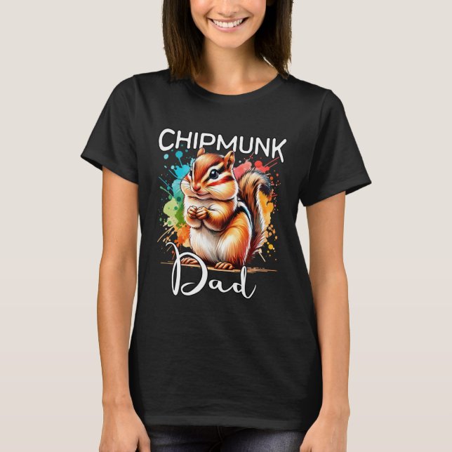 T-shirt Chipmunk Dad Chipmunk (Devant)