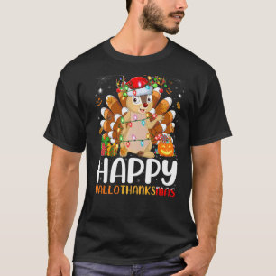 T-shirt Chipmunk Halloween Noël Joyeux Hallothanksmas